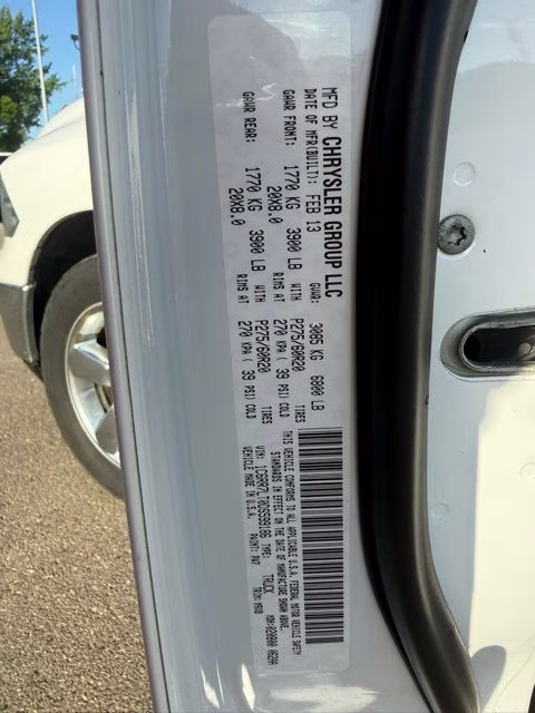 2013 Bright White Ram 1500 Big Horn 4X4 Truck