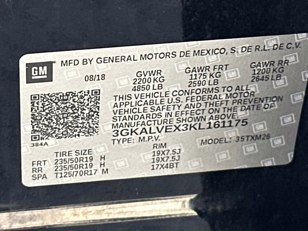 2019 Ebony Twilight Metallic GMC Terrain SLT AWD SUV