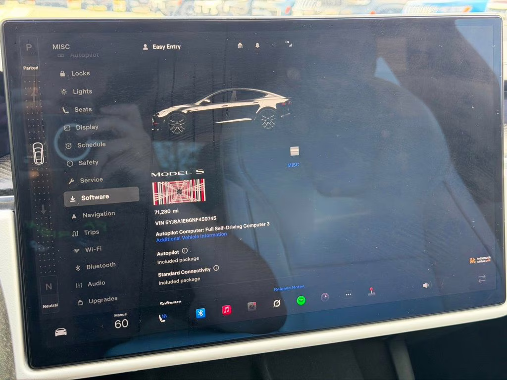 2022 Midnight Silver Metallic Tesla Model S Plaid AWD Hatchback