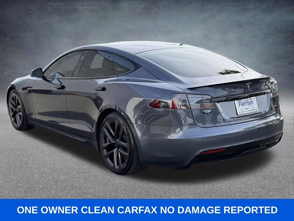 2022 Midnight Silver Metallic Tesla Model S Plaid AWD Hatchback