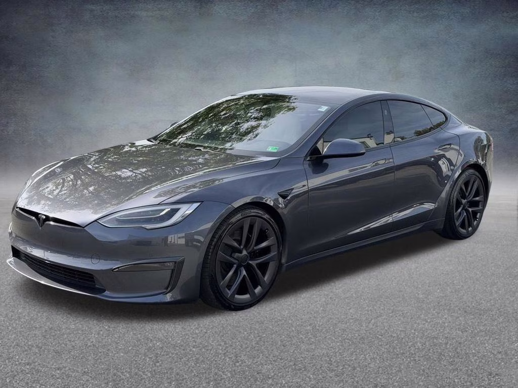 2022 Midnight Silver Metallic Tesla Model S Plaid AWD Hatchback