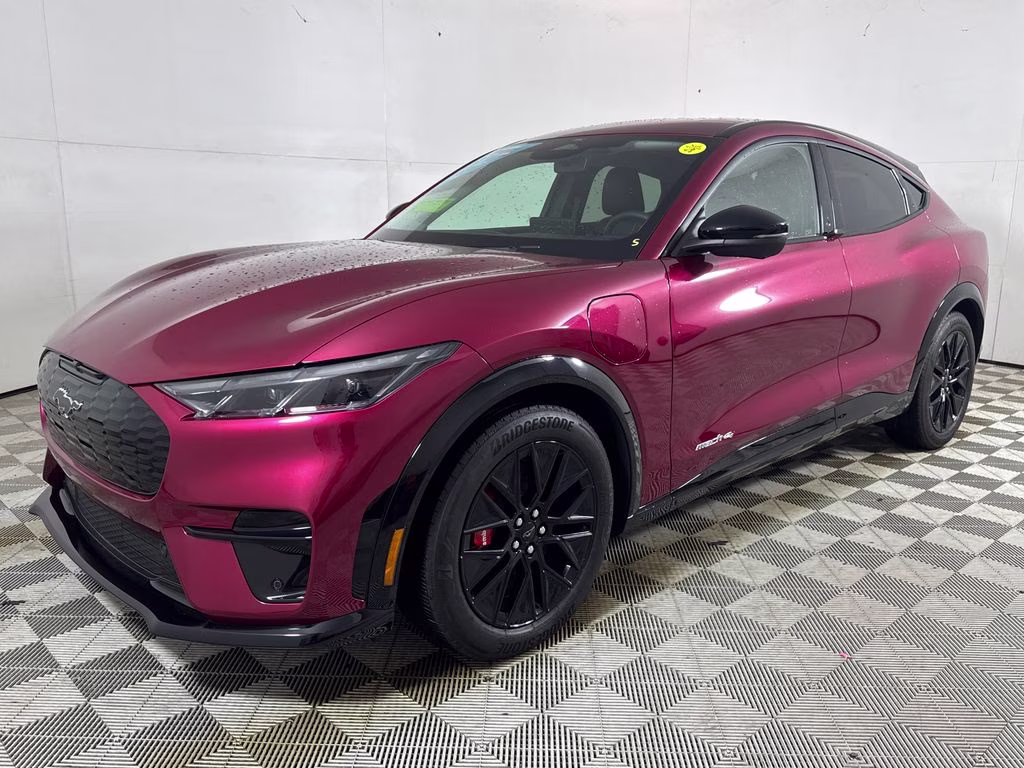 2025 Molten Magenta Metallic Tinted Clearcoat Ford Mustang Mach-E Premium AWD SUV