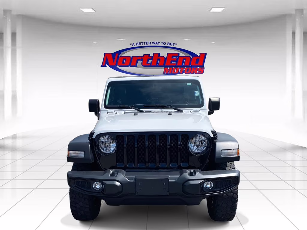 2021 Bright White Clearcoat Jeep Wrangler Unlimited Willys 4X4 SUV