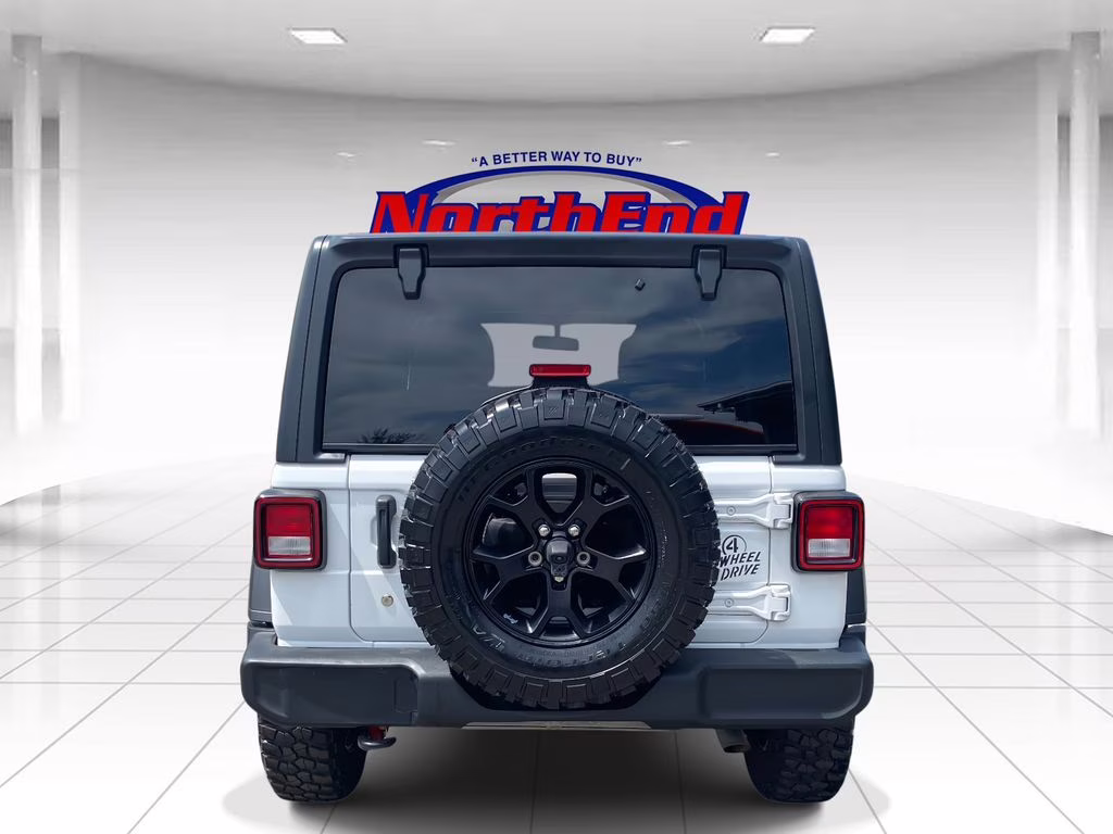 2021 Bright White Clearcoat Jeep Wrangler Unlimited Willys 4X4 SUV