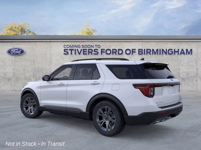 2026 Space White Metallic Ford Explorer Active 4X4 SUV