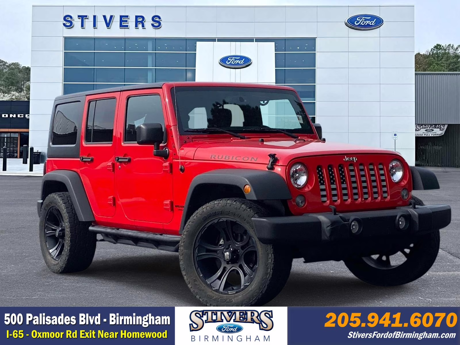 2015 Firecracker Red Clear Coat Jeep Wrangler Unlimited Rubicon 4X4 SUV