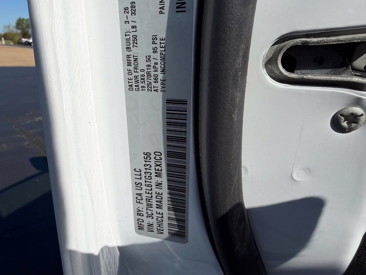 2026 Bright White Clearcoat Ram 5500HD Tradesman 4X4 Truck