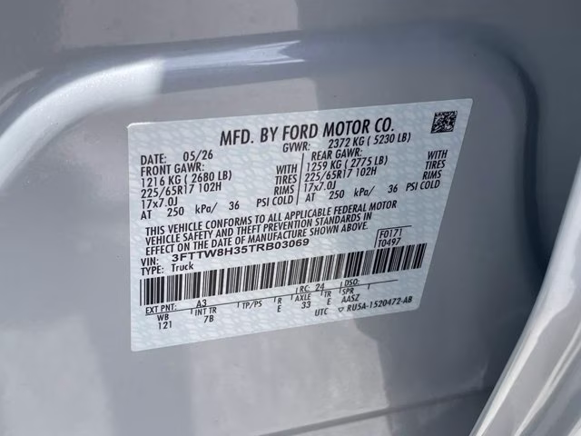 2026 Space White Metallic Ford Maverick XLT FWD Truck