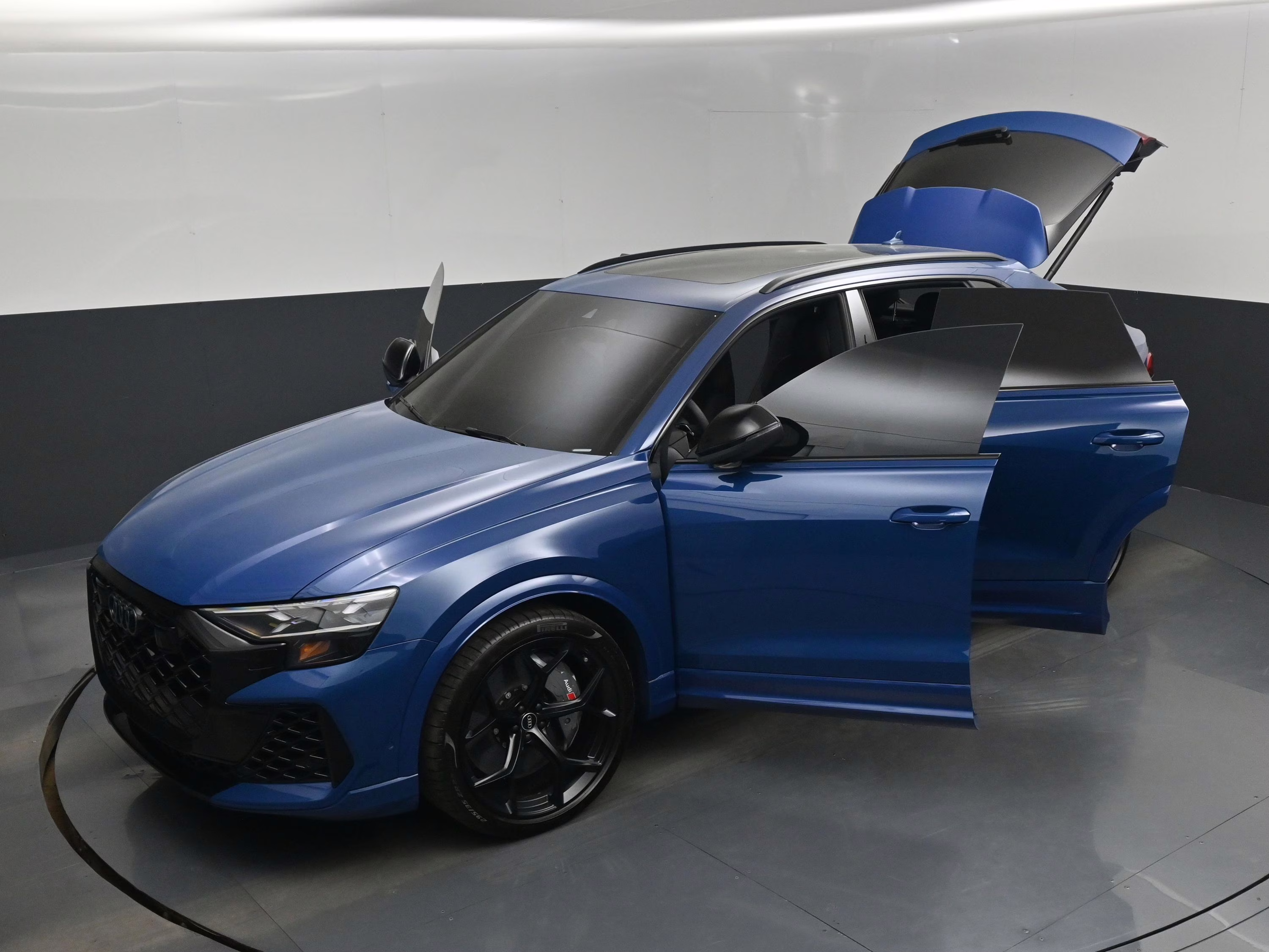 2025 Ascari Blue Metallic Audi RS Q8 performance 4.0T AWD SUV