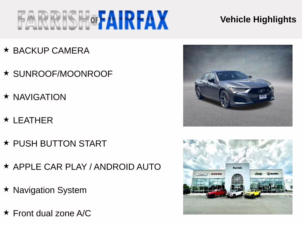 2023 Modern Steel Metallic Acura TLX Type S AWD Sedan