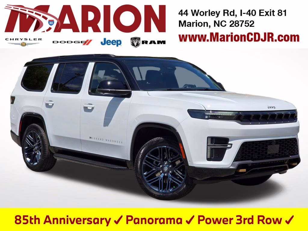 2026 Bright White Clearcoat Jeep Grand Wagoneer 4X4 SUV