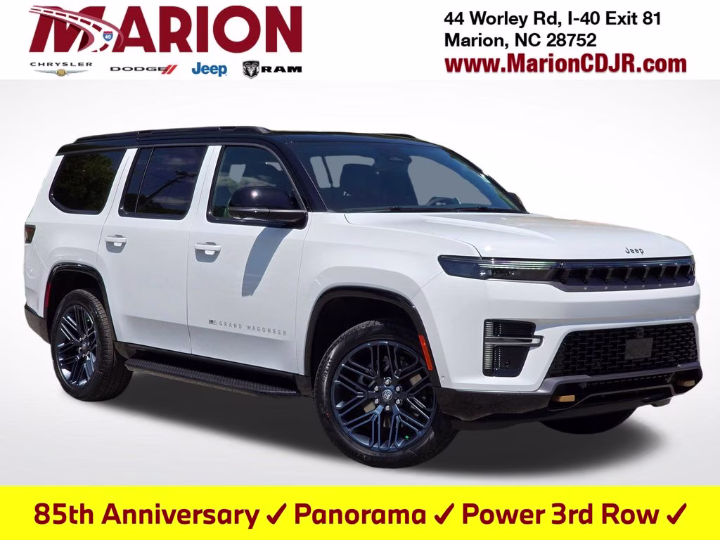 2026 Bright White Clearcoat Jeep Grand Wagoneer 4X4 SUV