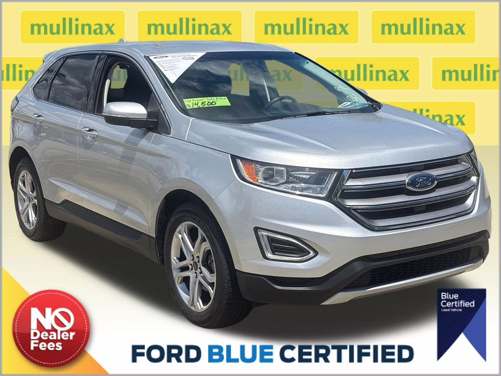 2018 Ingot Silver Ford Edge Titanium FWD SUV