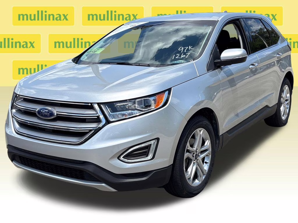 2018 Ingot Silver Ford Edge Titanium FWD SUV