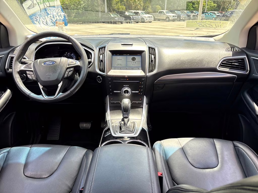 2018 Ingot Silver Ford Edge Titanium FWD SUV