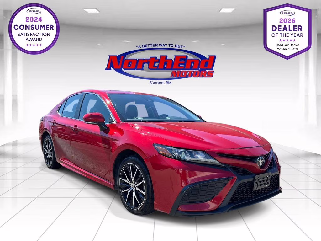 2024 Red Toyota Camry SE FWD Sedan