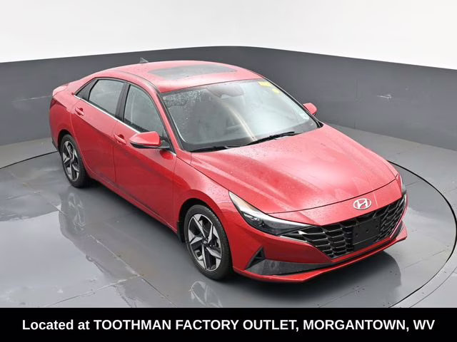 2023 Scarlet Red Pearl Hyundai Elantra Limited FWD Sedan