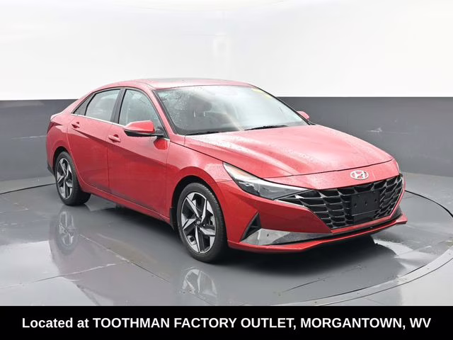 2023 Scarlet Red Pearl Hyundai Elantra Limited FWD Sedan