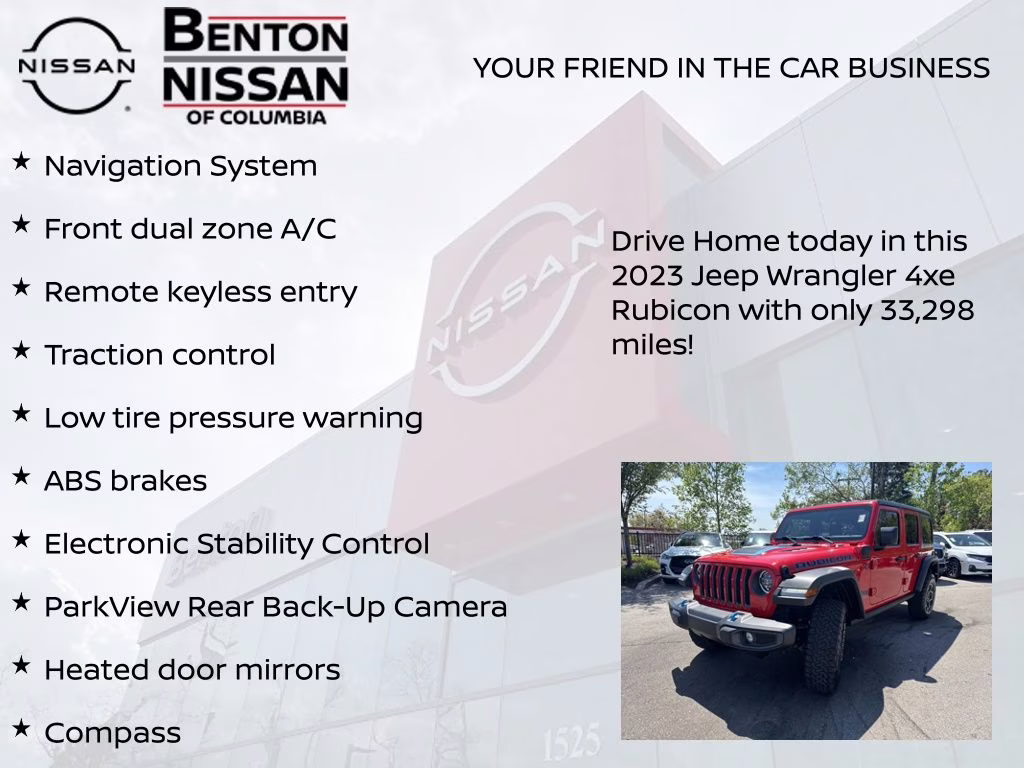 2023 Firecracker Red Clearcoat Jeep Wrangler Rubicon 4xe 4X4 SUV