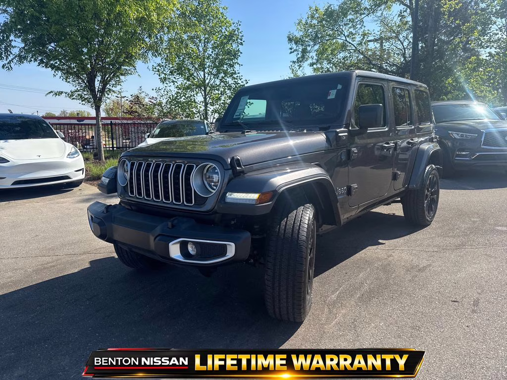 2025 Granite Crystal Metallic Clearcoat Jeep Wrangler Sahara 4xe 4X4 SUV