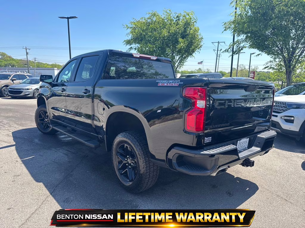 2021 Black Chevrolet Silverado 1500 LT Trail Boss 4X4 Truck