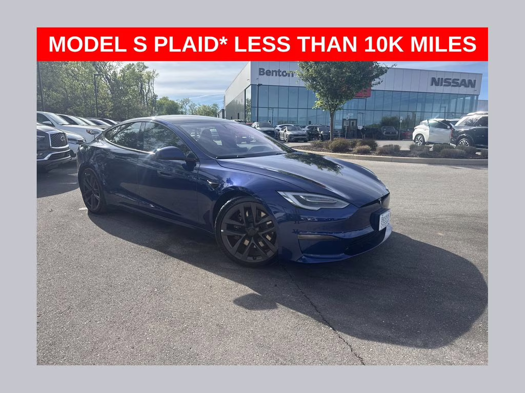 2021 Deep Blue Metallic Tesla Model S Plaid AWD Hatchback