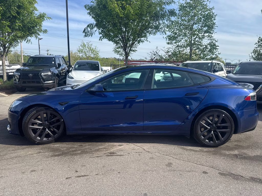 2021 Deep Blue Metallic Tesla Model S Plaid AWD Hatchback