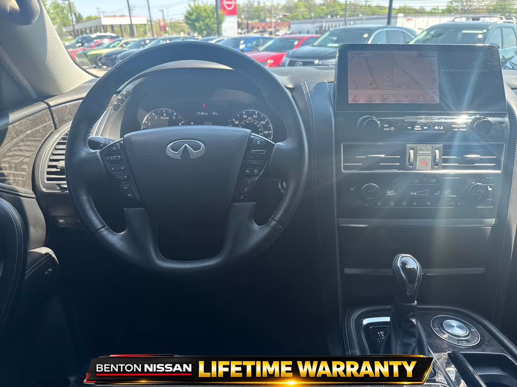 2024 Moonstone White INFINITI QX80 LUXE RWD SUV