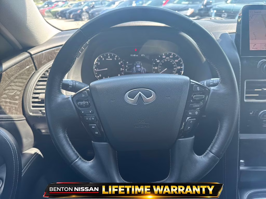 2024 Moonstone White INFINITI QX80 LUXE RWD SUV