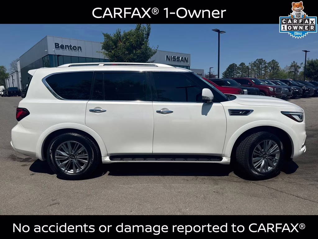 2024 Moonstone White INFINITI QX80 LUXE RWD SUV