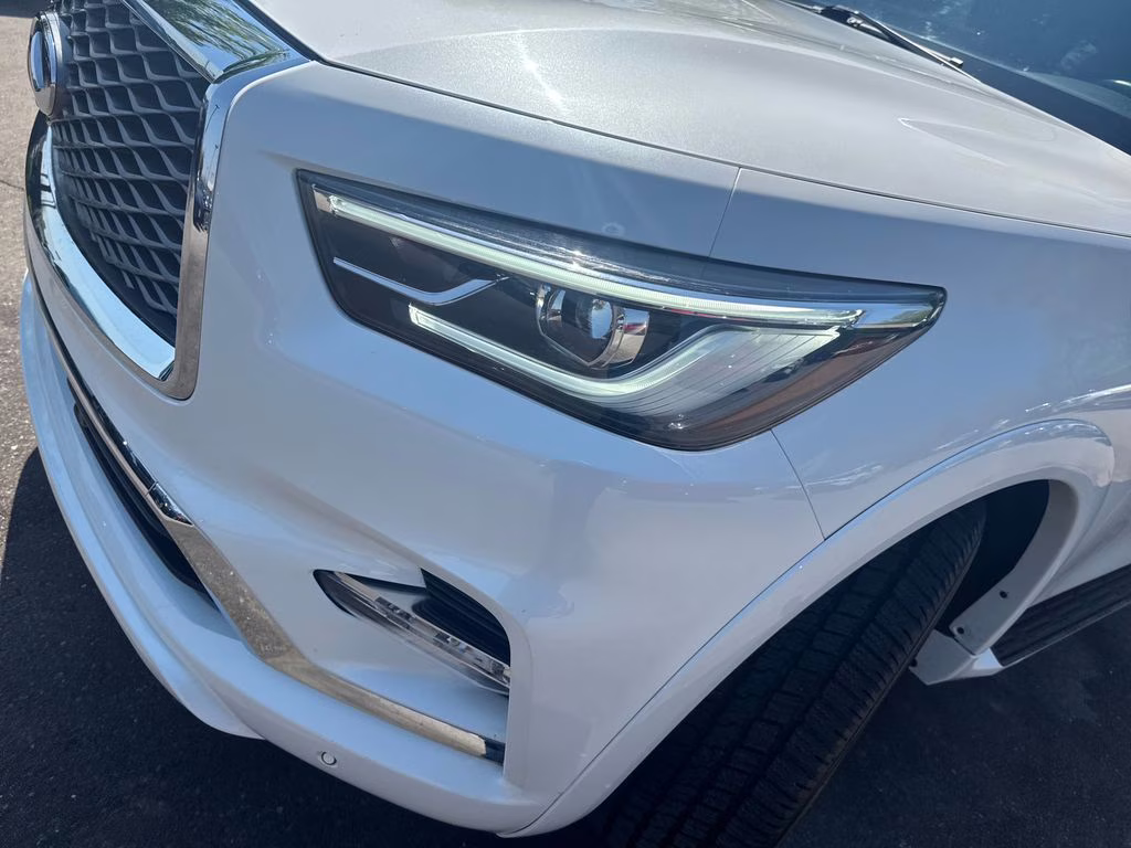 2024 Moonstone White INFINITI QX80 LUXE RWD SUV
