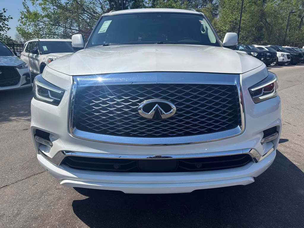 2024 Moonstone White INFINITI QX80 LUXE RWD SUV