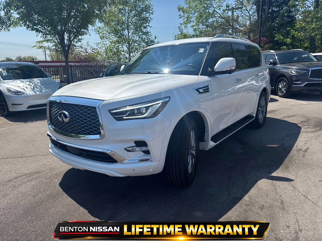2024 Moonstone White INFINITI QX80 LUXE RWD SUV