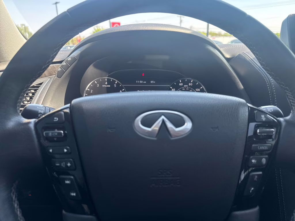 2024 Moonstone White INFINITI QX80 LUXE RWD SUV