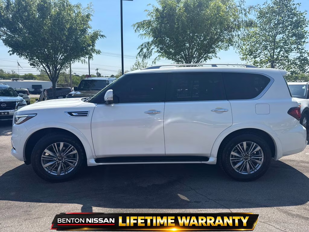 2024 Moonstone White INFINITI QX80 LUXE RWD SUV