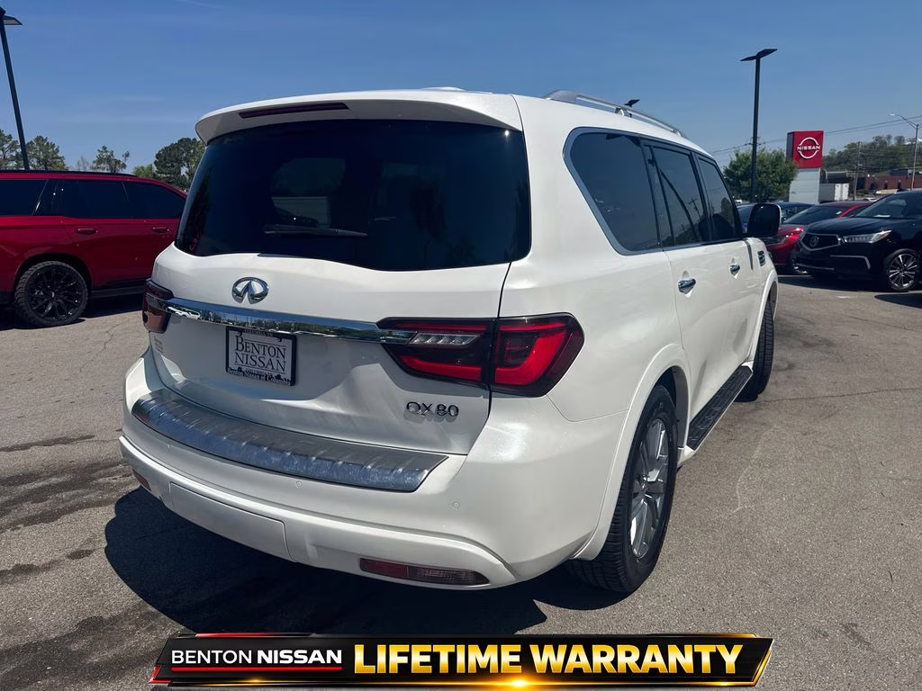 2024 Moonstone White INFINITI QX80 LUXE RWD SUV