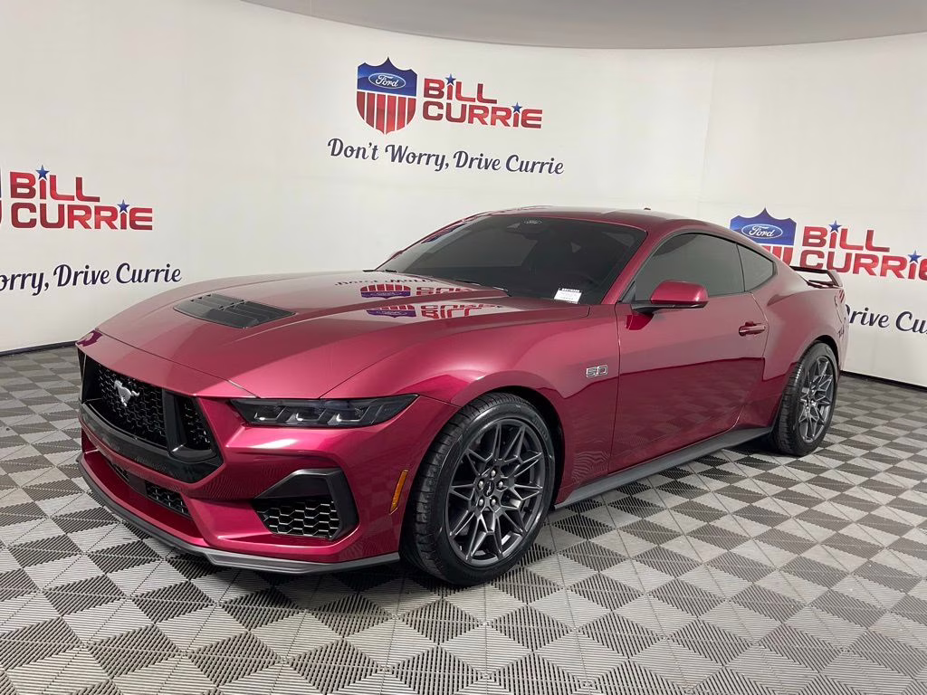 2025 Magenta Ford Mustang GT Premium RWD Coupe