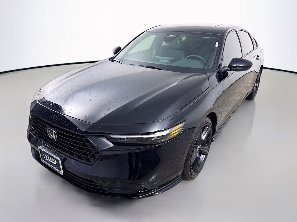 2026 Crystal Black Pearl Honda Accord Hybrid Sport-L FWD Sedan