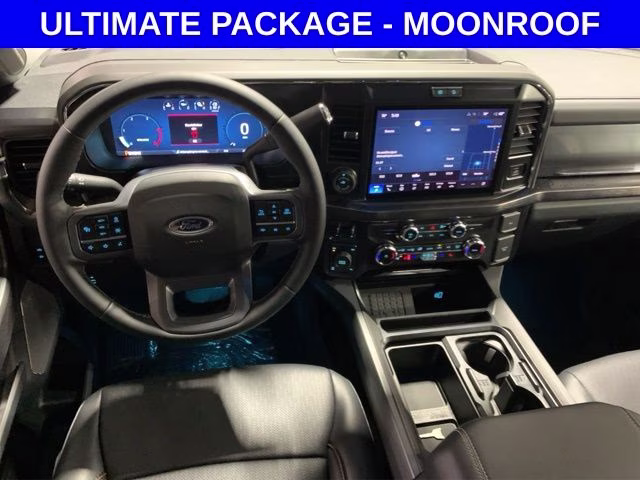 2026 Glacier Gray Metallic Tri-Coat Ford Super Duty F-350 SRW Lariat Black Appearance 4X4 Truck