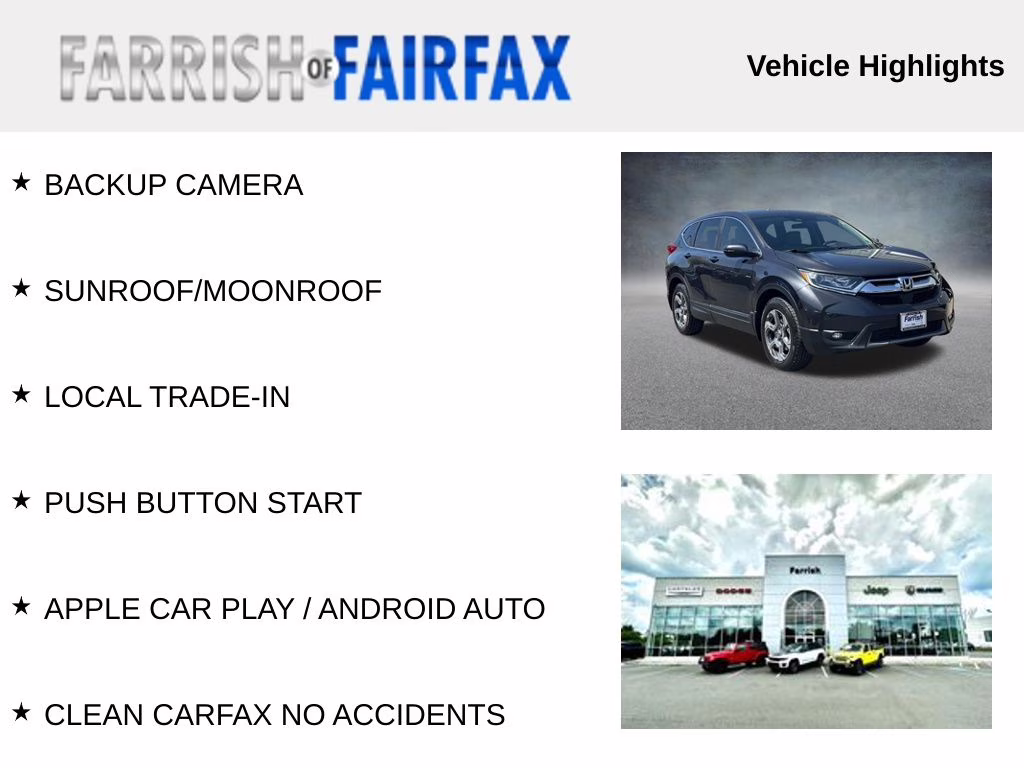 2019 Modern Steel Honda CR-V EX AWD SUV