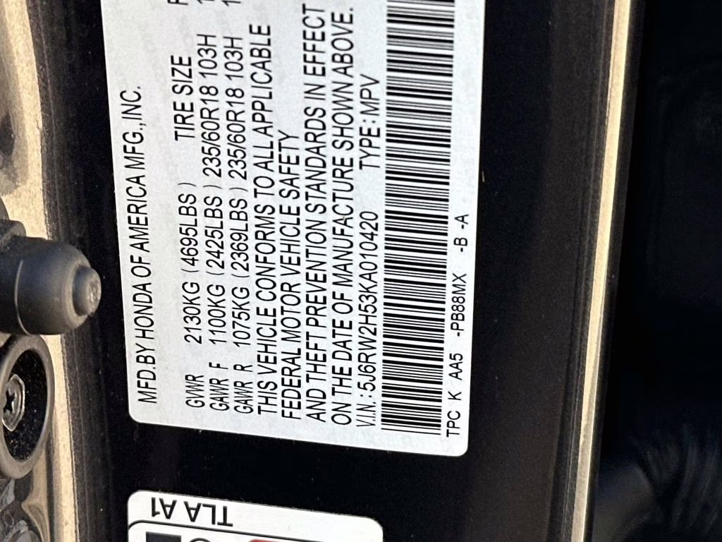 2019 Modern Steel Honda CR-V EX AWD SUV