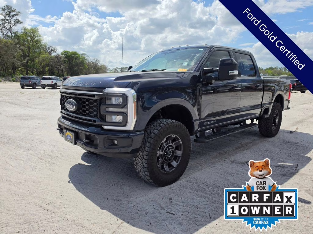 2024 Blue Metallic Ford Super Duty F-250 SRW Lariat 4X4 Truck