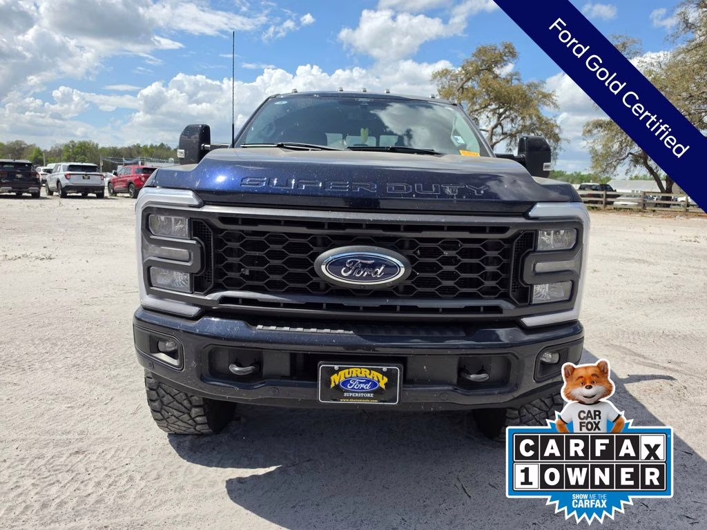 2024 Blue Metallic Ford Super Duty F-250 SRW Lariat 4X4 Truck