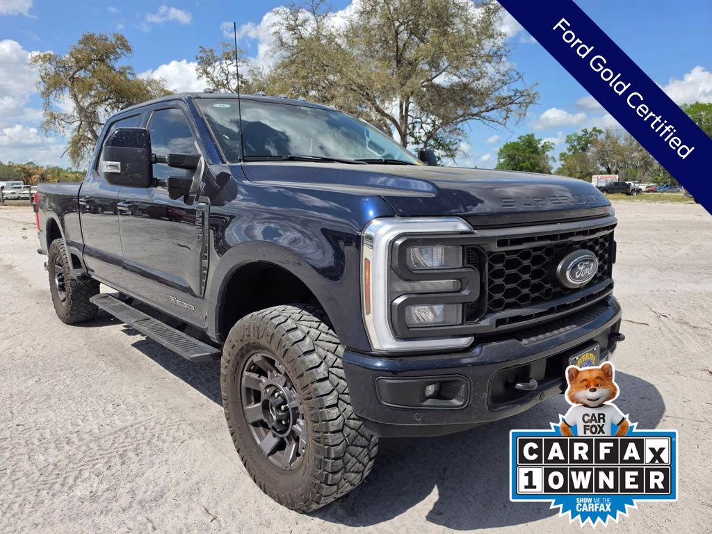 2024 Blue Metallic Ford Super Duty F-250 SRW Lariat 4X4 Truck