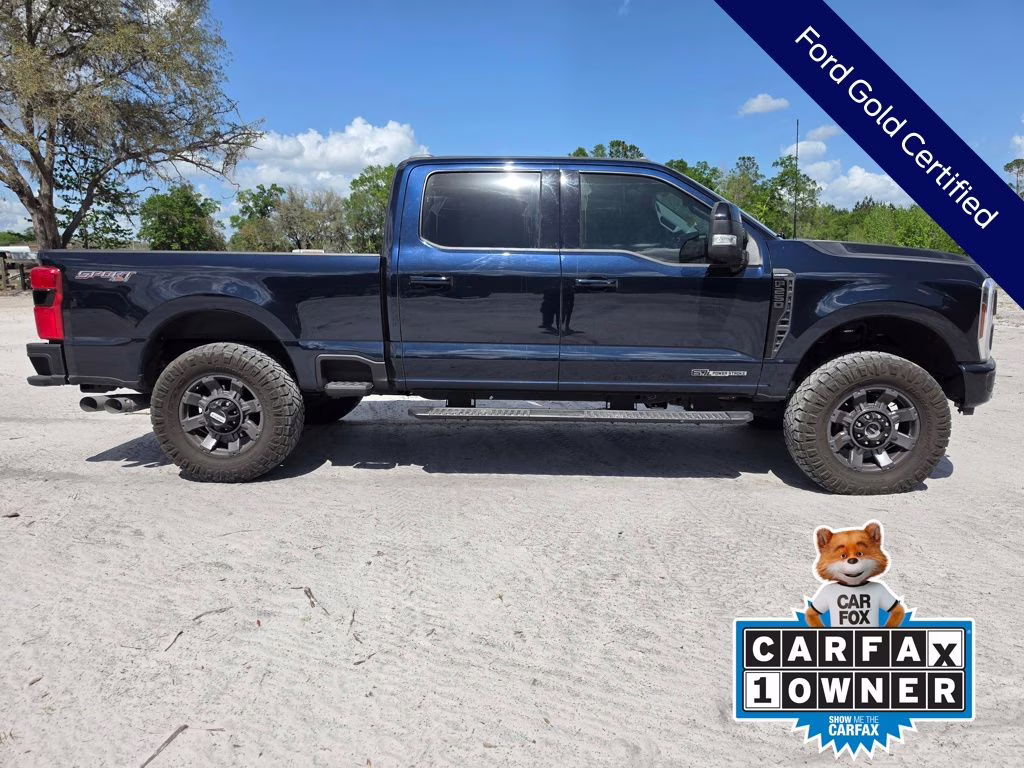 2024 Blue Metallic Ford Super Duty F-250 SRW Lariat 4X4 Truck