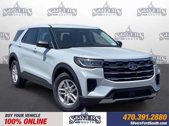 2026 White Metallic Ford Explorer Active RWD SUV