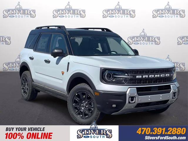 2026 White Metallic Ford Bronco Sport Badlands 4X4 SUV