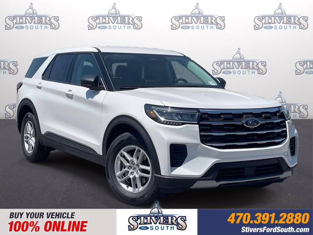 2026 White Ford Explorer Active RWD SUV