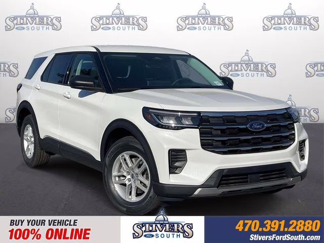 2026 White Ford Explorer Active RWD SUV