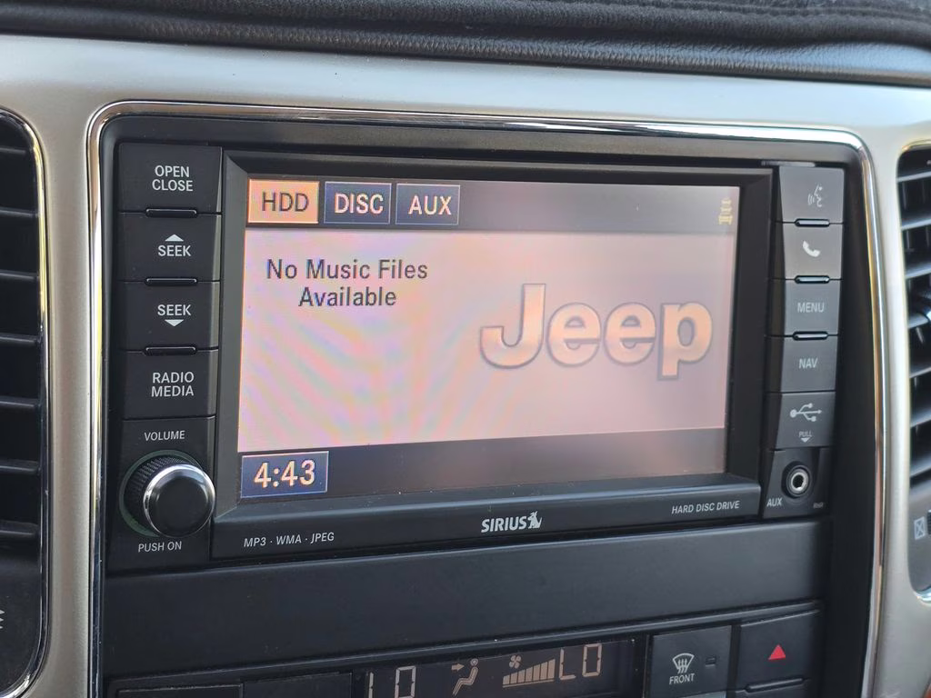 2013 Brilliant Black Crystal Pearlcoat Jeep Grand Cherokee Overland 4X4 SUV